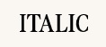 Italic